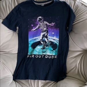 Boys Spaceman Skateboarding Shirt